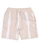 U.S. Polo Assn. Kids Cotton Knit Striped Shorts - Beige