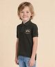U.S. Polo Assn. Kids Cotton Knit Half Sleeves Brand Name Embroidered Polo Tee - Olive