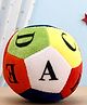 FUNZOO 10 cm Educational Alphabet Soft Toy Ball - Multicolor