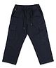 U.S. Polo Assn. Kids Cotton Woven Solid Cargo Style Trousers - Navy Blue