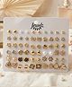 Jewelz Korean Style Gold & Pearl Stud Earrings Set