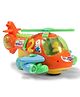 House of kids Bump & Go Puzzle Musical Helicopter With Light Toy For Kids - Orange