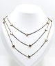 Aabacus Star Applique Detailed Layered Necklace - Golden