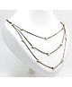 Aabacus Butterfly Applique Detailed Layered Necklace - Golden