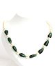 Aabacus Beads & Pearl Embellished Necklace - Green