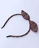 Aabacus Hearts Printed Hair Band - Black