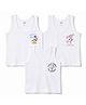 Zero Knitted Sleeveless Vests With Sports Print Pack of 3 - White