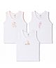 Zero Knitted Sleeveless Vests With Teddy Print Pack of 3 - White