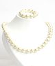 Aabacus Pearls Embellished Jewellery Set - Off White