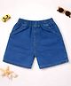 Googo Gaaga Denim Woven Mild Washed Shorts - Blue