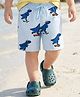Googo Gaaga Cotton Knit Dinosaur Skates Printed Shorts - Multi Colour