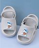 Yellow Bee Disney Featuring Donald Duck Applique Detailed Slingback Sandals - Grey