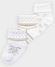 Mi Arcus Knit Pack Of 3 Animal  Designed & Striped Socks - White - White
