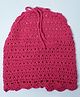 Knits & Knots Cotton Knit Sleeveless Solid Crochet Top - Pink