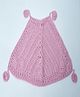 Knits & Knots Cotton Knit Sleeveless Solid Crochet Top - Pink