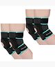 STRAUSS Adjustable Patella Knee Support | Compression Brace for Men & Women, Gym, Running, Sports, Injury Recovery | 2 Pair (Black & Blue)