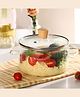 The Better Home Zeno Borosilicate Glass Cookware for Gas (1.45L) | Handi for Cooking | Electric Stove & Microwave Safe Cooktop | Tea/Milk/Pasta/Noodles/Rice Cooking Pot with Lid & Handle (Clear)