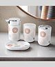 The Better Home Bathroom Accessories Set | 4 Piece Bathroom Accessory Sets | Soap Dispenser Tooth Brush Holder Mouth Wash Cup Soap Dish | for Bathroom | Attractive and Stylish| Multicolor