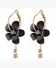 Kairangi Earrings for Women and Girls | Fashion Multicolor Stone Studded Hoops | Gold Plated Earring | Floral Shaped Western Hoop Earrings | Birthday Gift for Girls and Women Anniversary Gift for Wife