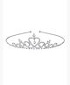 Melbees by Yellow Chimes Tiara and Crown For Girls | Silver Crystal Bead Hair Tiara Head Band and Crown For Women and Girls