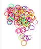 Kairangi Hair Rubber Bands for Girls Kids Hair Accessories for Girls Set of 100 Pcs Rubberbands Pony Holders Neon Colors Small Ponytail Holders with Kitty Tin Storage Box for Girls Kids Teens Toddlers