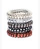 Yellow Chimes Rubber Bands for Women Hair Accessories for Women Hair Rubber Band 5 Pcs Multicolor Spiral Elastic Hair Rubber Bands for Women Hair Ties Ponytail Holders with Storage Box Gift For Women