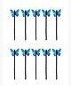Yellow Chimes Hair Pins for Women Girls Hair Accessories for Women Hair Pin 10 Pcs Purple Butterfly Bobby Pins for Hair Pins for Girls Bobby Pins fro women Gift for Women and Girls