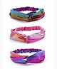 Melbees by Yellow Chimes Head Bands for Girls Hair Accessories for Girls 3 Pcs Headbands Criss Cross Hair Bands Knot Headwraps Metallic Colors Head Bands for Girls Kids Hair Accessories Hair Band