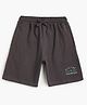 Campana 100% Cotton Knit Play Like A Champion Text Printed Shorts - Smoky Grey