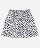 Campana 100% Cotton Woven Abstract Printed Shorts - White & Navy Blue