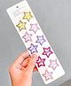 Ortis Set Of 5 Glittered Star Designed Hair Clips - Multi Colour