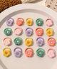 Ortis Set Of 20 Floral Applique Detailed Rubber Bands - Multi Colour
