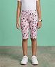 Kaboosh  Knit Abstract Printed Cycling Shorts - Pink & Black