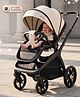 Bonfino Triton Nova Stroller with Reversible Seat - Khaki| One-Hand Fold| Self-Standing Design| Adjustable Push Handle & Leg Rest| Reclining Backrest| Suspension Wheels| Safety Harness| 0+ Months
