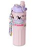 Jaypee Ribble 600ml Insulated Inner Stainless Steel Spout & Sipper Mouth Water Bottle With Handy Strap, Pink