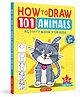 How to Draw: 101 Animals Activity Book for Kids | Step-by-Step Drawing Guide | Ages 5+ | 3+ Hours of Creative Fun Paperback  28 February 2025 Drawing & Coloring Book Pack of 1- English