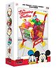 Mickey Shopping Trolley Play Set Accessories with Fruits, Vegetables & Food Items 60 Pieces -Multicolor
