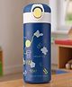 Double Wall Kids Sipper Water Bottle 480ml Blue| Insulated Stainless Steel Bottle| Free Flow Spout| Leak Resistant| Hygienic Flip-Top Lid| BPA Free| Reusable| School & Travel Friendly
