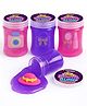 HOTKEI Princess Fun Slime for Kids 3 to 10 Years Stretchable Slime with Surprise Cute Princess Fun Eraser Inside Soft Non-Sticky DIY Slimy Fun Toy Birthday Return Gift for Kids Girls & Boys Pack of 4