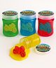 HOTKEI Wheels Fun Slime for Kids 3 to 10 Years Stretchable Slime with Surprise Cars Fun Eraser Inside Soft Non-Sticky DIY Slimy Fun Toy Birthday & Return Gift for Kids Girls & Boys Pack of 4