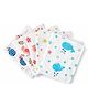TUMMY 100% Cotton Muslin Baby Washcloths Soft Gentle Reusable Set of 5