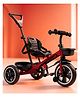 Little Olive Little Glide Tricycle with Parent Push Handle, Safety Seat & Storage Basket - Maroon
