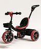 Little Olive Mini Moto  Tricycle with Parent Push Handle, Safety Seat & Storage Basket - Black