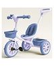 Little Olive Mini Moto  Tricycle with Parent Push Handle, Safety Seat & Storage Basket - Blue