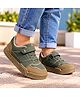 Pine Kids Casual Shoes with Velcro Closure - Olive Green