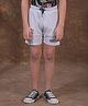 CRIMSOUNE CLUB Cotton Woven Typography Printed Shorts - Grey