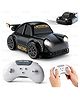 Kidology 2.4GHz Remote Control Drifting Car with Follow & Escape Sensor Modes, 360° Spins, LED Lights & Sound Effects - Black