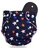 Devico Leakage Proof Reusable Cloth Diaper With 5 Layer High absorbent Pad Pack of 1 - Black