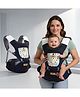StarAndDaisy 4 in 1 Baby Carrier with Hip seat, 4 Carry Positions, for 6 to 24 Months Babies, Adjustable New-Born to Toddler Carrier With Balloon Print - Blue