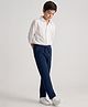 Pine Kids Cotton Elastane Woven Full Length Pants With Pocket - Navy Blue